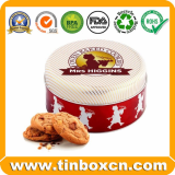 Custom Round Tin for Food Packaging_ Metal Cookie Tin Box